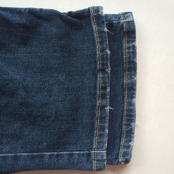 Thereabouts Adjustable Waist Straight Leg Denim Jeans 18 Blue Pockets Whiskering - Picture 15 of 16